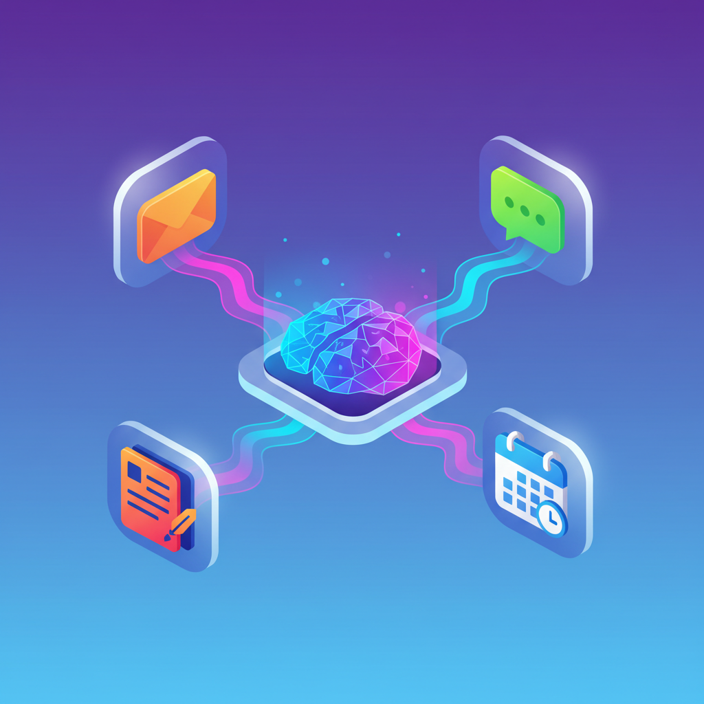 Zapier와 ChatGPT API 연동 개념도
