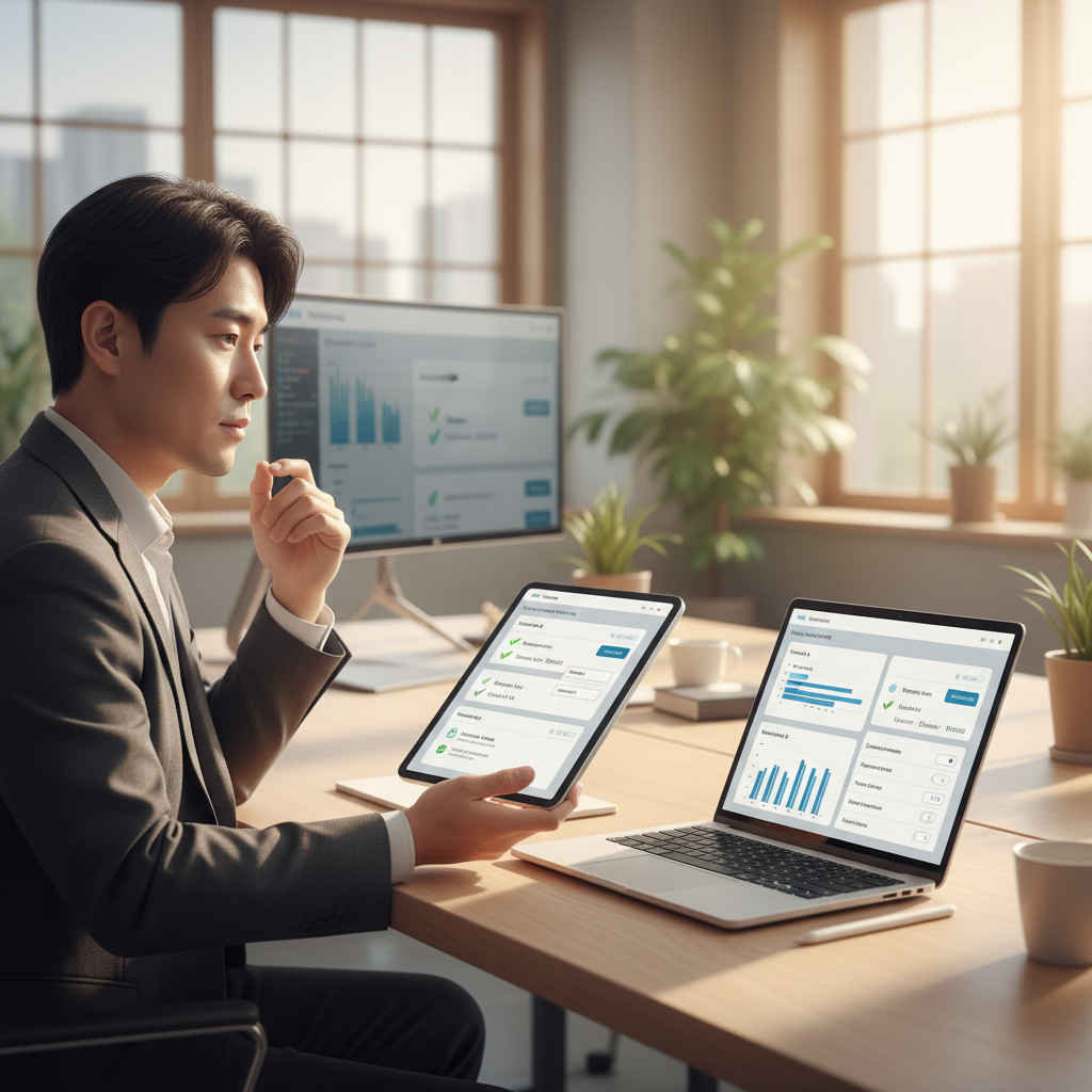 AI 테스트 자동화 도구 Testim과 Applitools 기능을 비교하는 프로젝트 매니저
