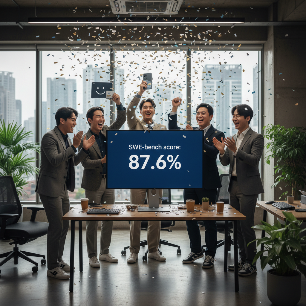 SWE-bench Verified 87.6% 달성
