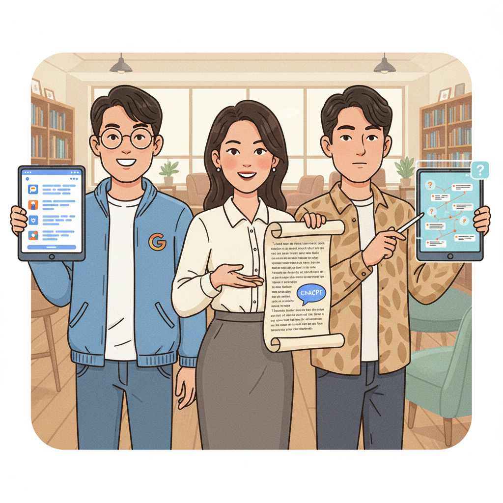 검색 엔진별 답변 방식 차이