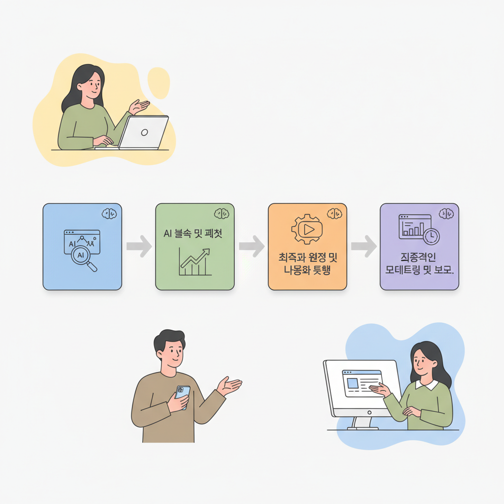 AI 기반 FinOps 자동화의 실전 워크플로우를 보여주는 다이어그램