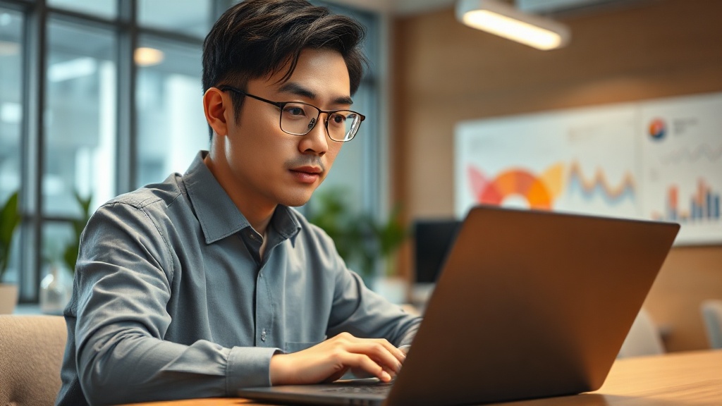 2025년 ML 모델 A/B 테스트 대시보드를 검토하는 한국인 데이터 과학자