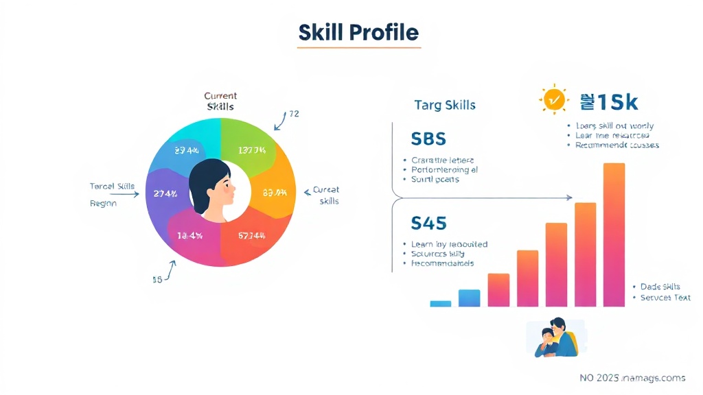 SkillSync AI를 활용한 직무 역량 스킬 갭 분석 및 학습 경로 다이어그램