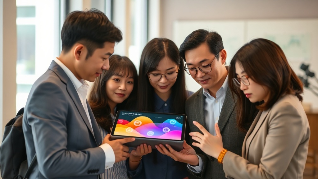 클라우드 비용 최적화를 위한 FinOps 전략을 논의하는 한국인 비즈니스 전문가들