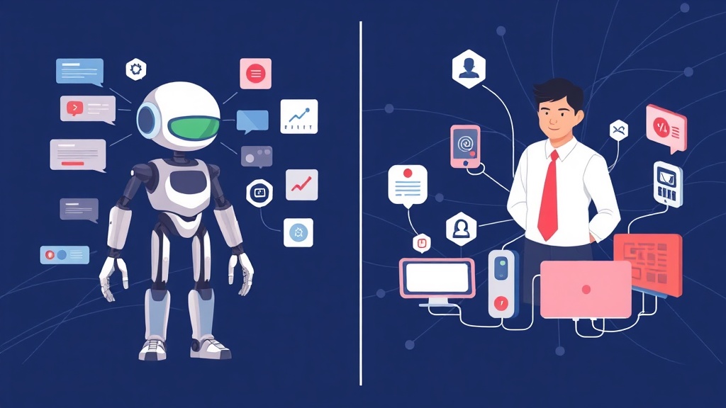 단일 AI 에이전트와 멀티 AI 에이전트 시스템의 역량 차이를 시각적으로 비교하는 다이어그램