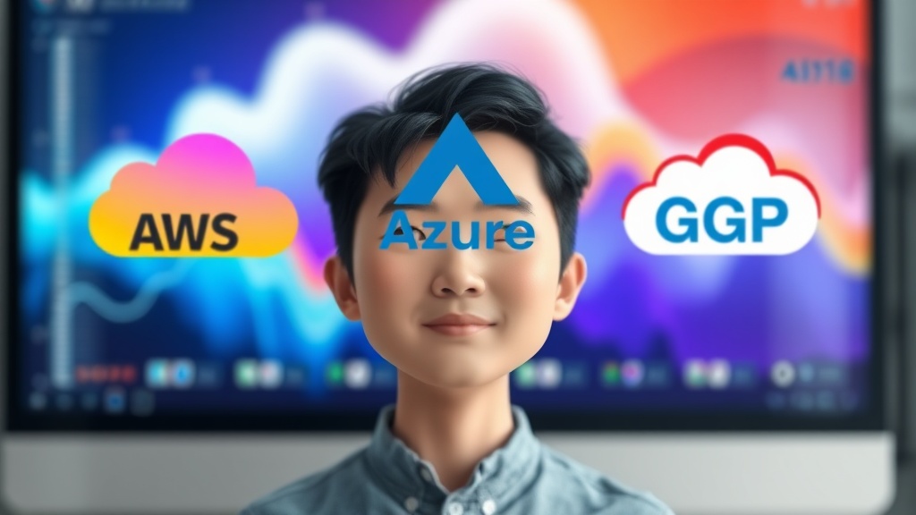 AWS, Azure, GCP 세 가지 클라우드 로고가 나란히 배열되어 각 플랫폼의 FinOps 비용 절감 팁과 특징을 시각적으로 비교함
