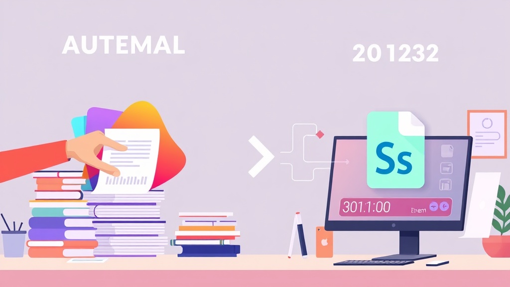 수동 데이터 입력에서 Google Sheets Apps Script 자동화로 전환되어 시간과 노력이 절감되는 추상적 시각화