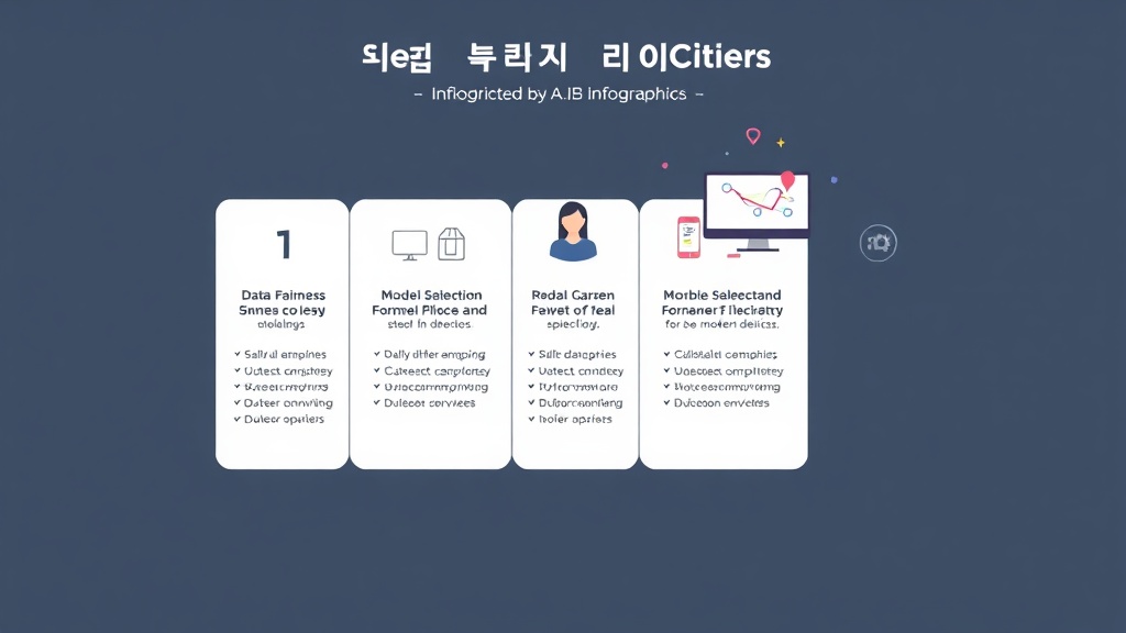 설명 가능한 AI 모델 확보를 위한 5단계 과정을 나타내는 인포그래픽 일러스트. 각 단계는 고유한 아이콘과 숫자로 표시되며, 화살표로 진행 방향을 보여줍니다. 블랙박스를 투명한 구성 요소로 분해하는 컨셉을 시각화합니다.