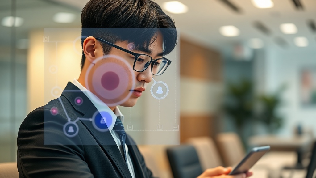 AI 에이전트 오케스트레이션 화면을 보며 복잡한 워크플로우를 분석하는 한국인 전문가의 모습