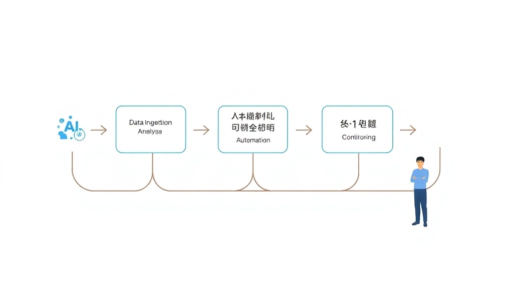 AI 기반 FinOps 자동화 5단계 워크플로우 다이어그램