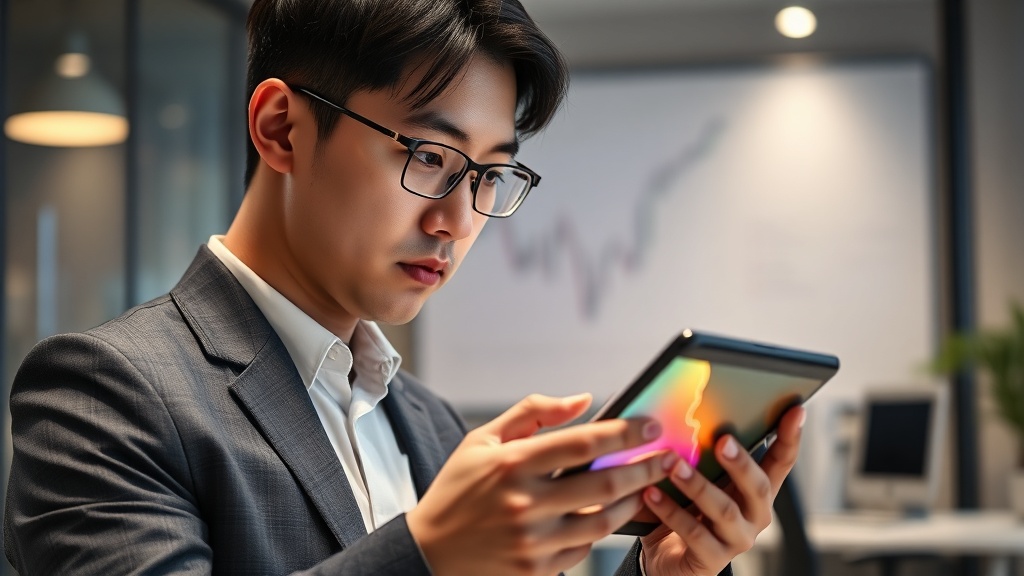 클라우드 비용 그래프를 보며 고민하는 한국인 직장인, AI 기반 비용 최적화 솔루션의 필요성 시사