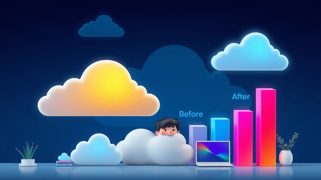 AI 기반 Kubernetes 최적화로 클라우드 비용이 절감되는 개념적 이미지