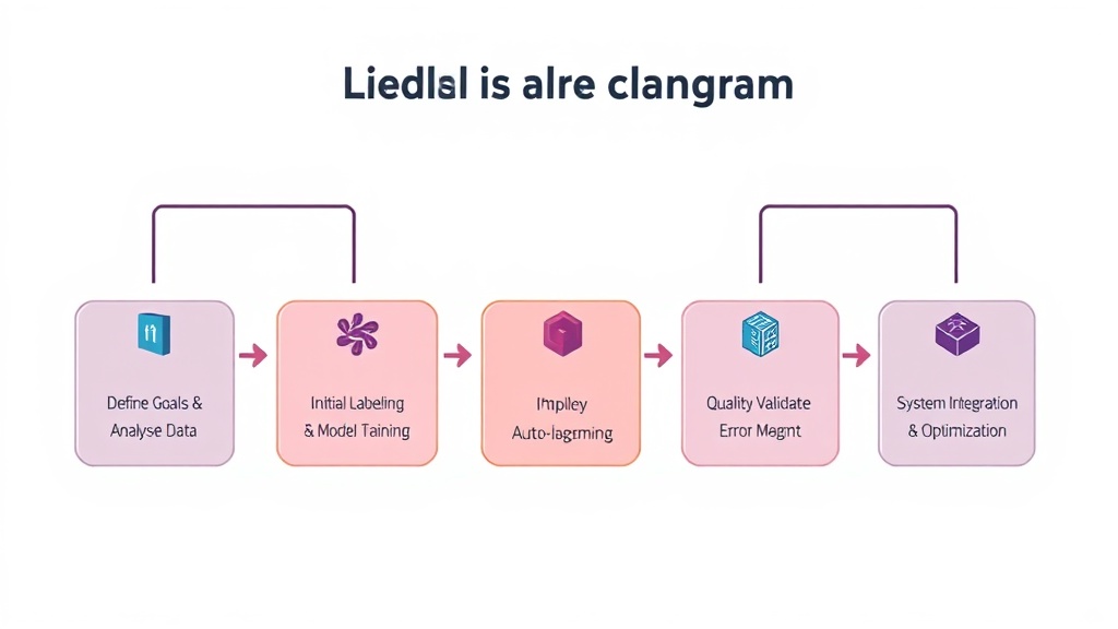 AI 데이터 라벨링 자동화의 5단계 실전 가이드 흐름도